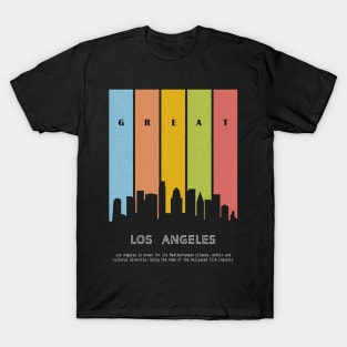 los angeles skyline silhouette T-Shirt